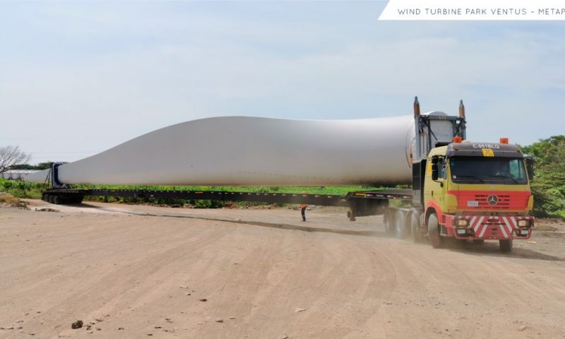 Wind Turbine Park Ventus in Metapán, El Salvador