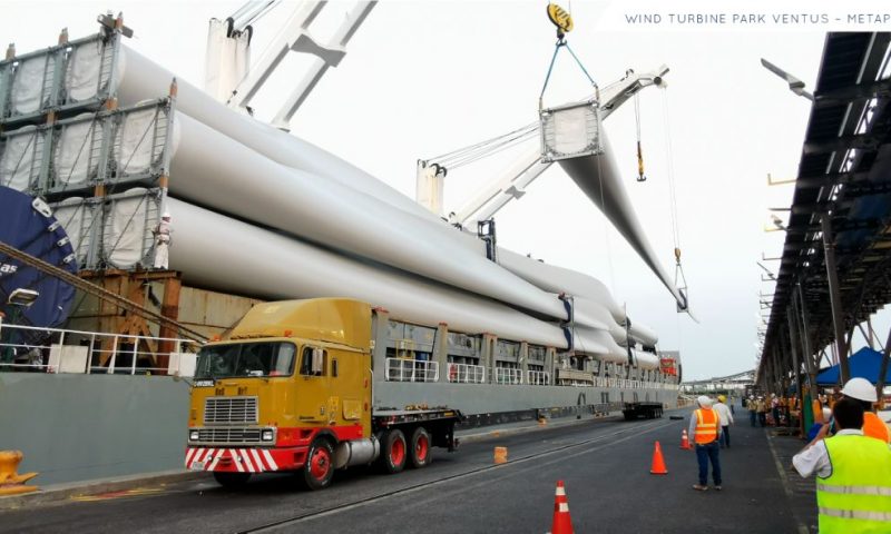 Wind Turbine Park Ventus in Metapán, El Salvador