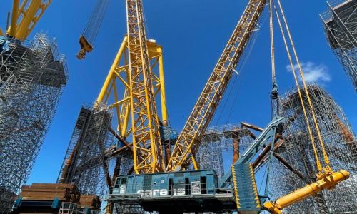 Sarens Assemble 62 Jackets For St. Brieuc Wind Farm